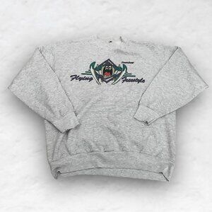 Vintage 1994 TAZ Looney Tunes on Tultex Distressed Sweatshirt